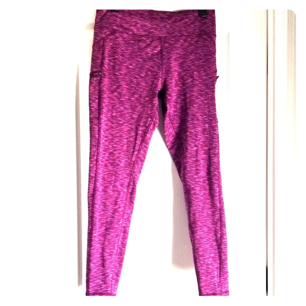 Zobha pink/purple heathered leggings